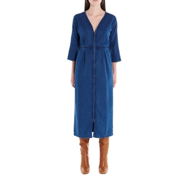 🎈Host Pick🎈Mara Hoffman | Zipped Denim Dress - Picture 3 of 10